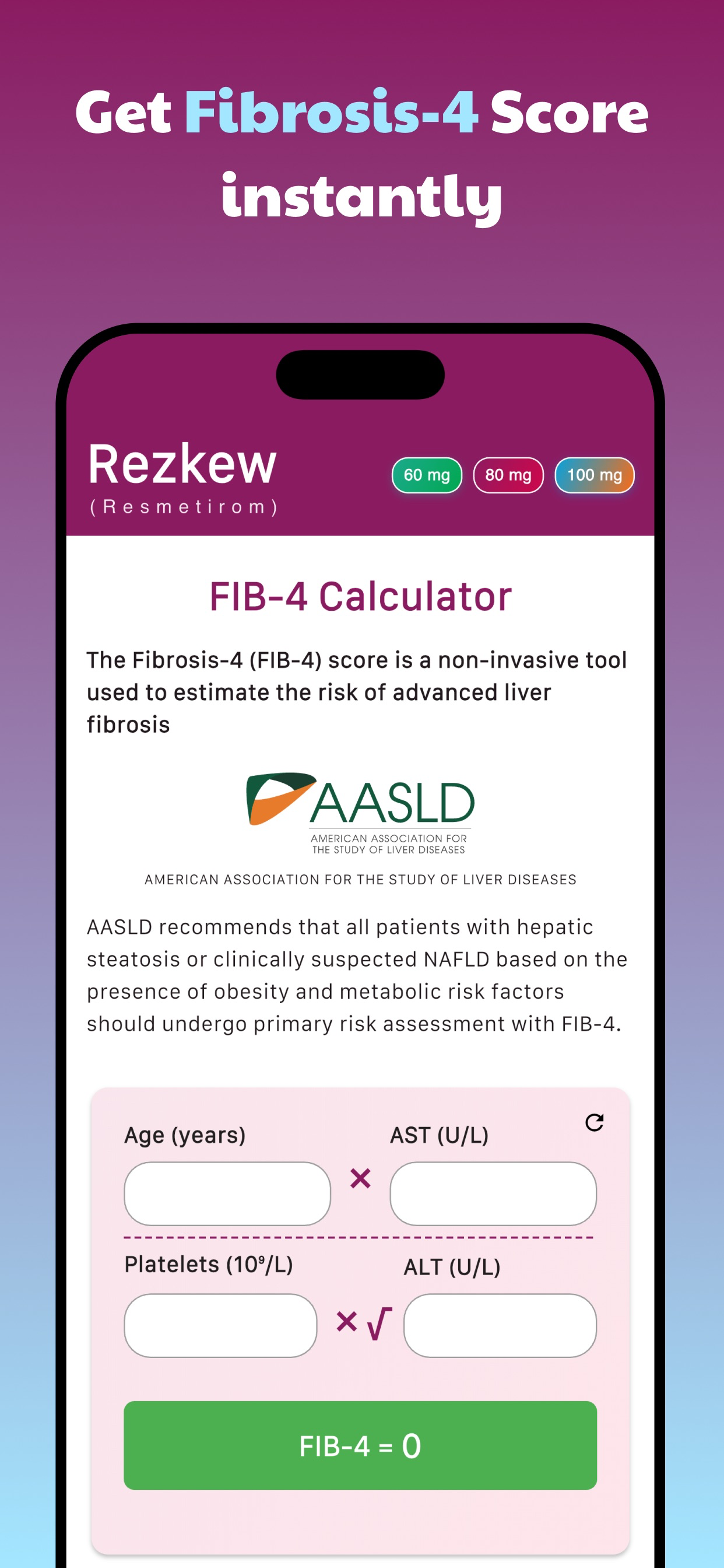 FIB 4 Calculator