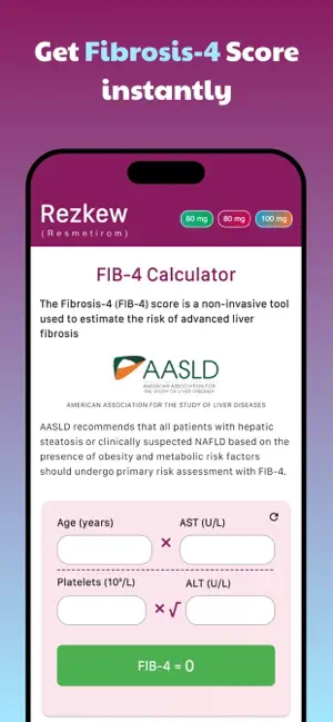 FIB 4 Calculator screenshot 1