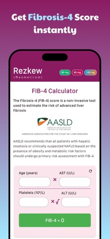 FIB 4 Calculator Screenshot 1 of 3