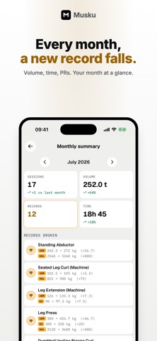 Musku - Workout Tracker Screenshot 7 of 8
