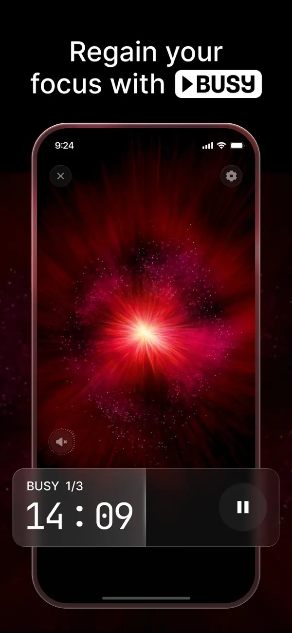 Screenshot #1 pour BUSY – Advanced Focus Timer