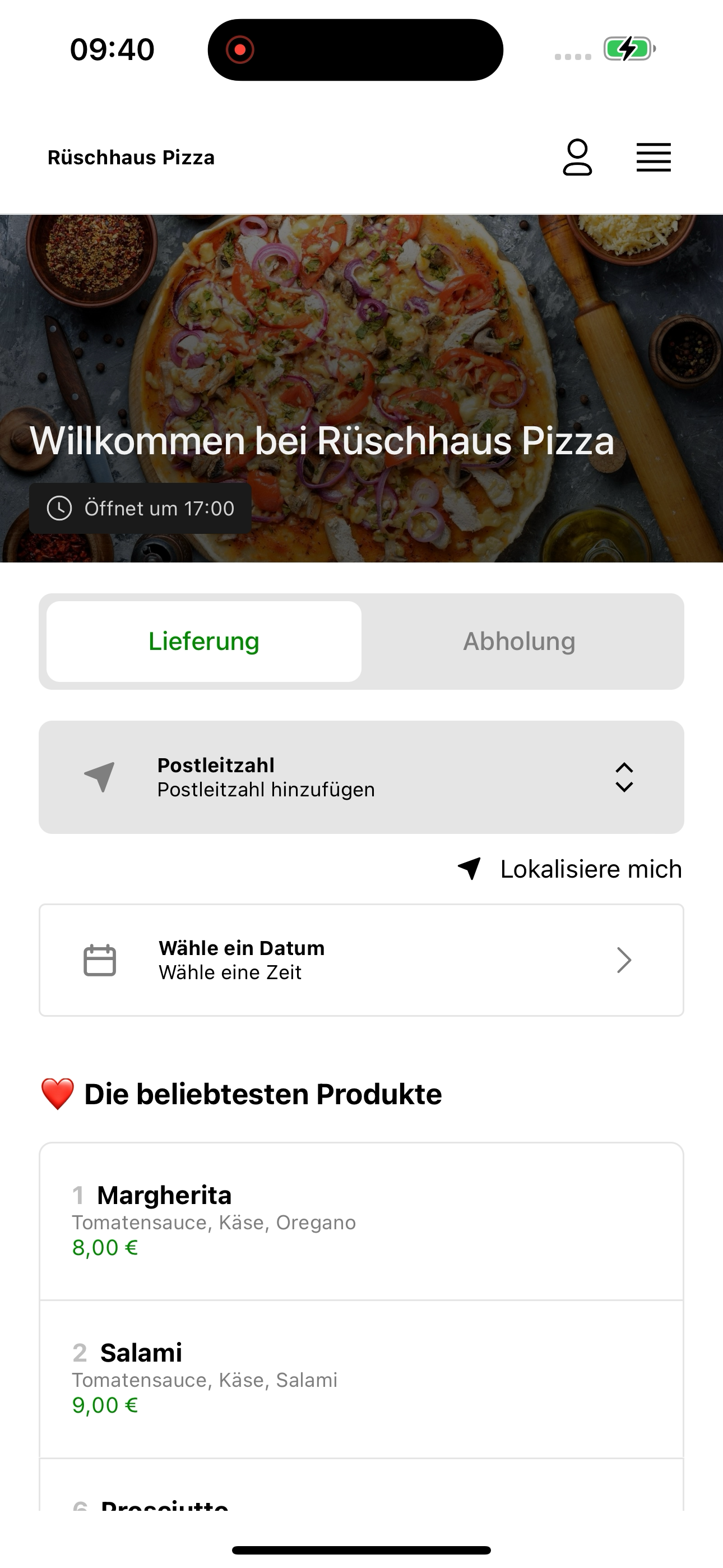 Rüschhaus Pizza screenshot 6