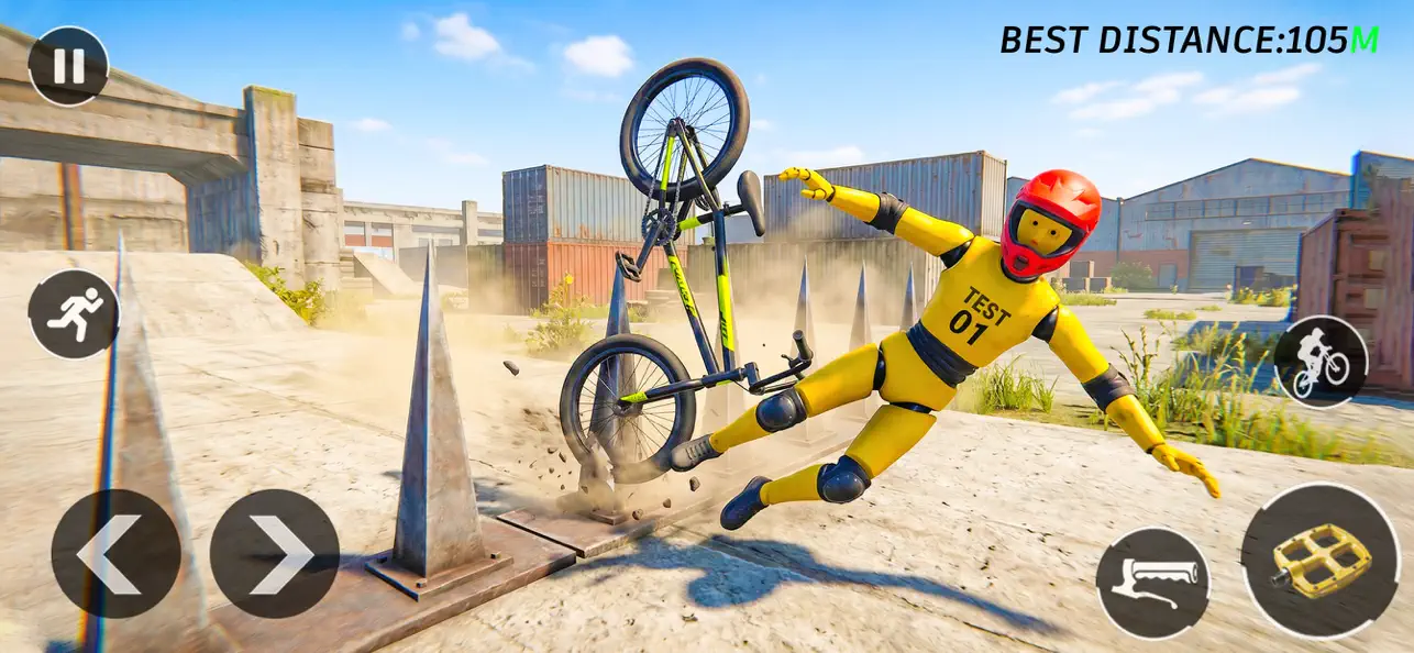 Screenshot #1 pour Crash Rush: BMX Ragdoll Break
