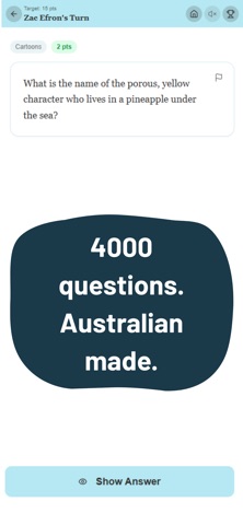 Larrikin Trivia iPhone screenshot