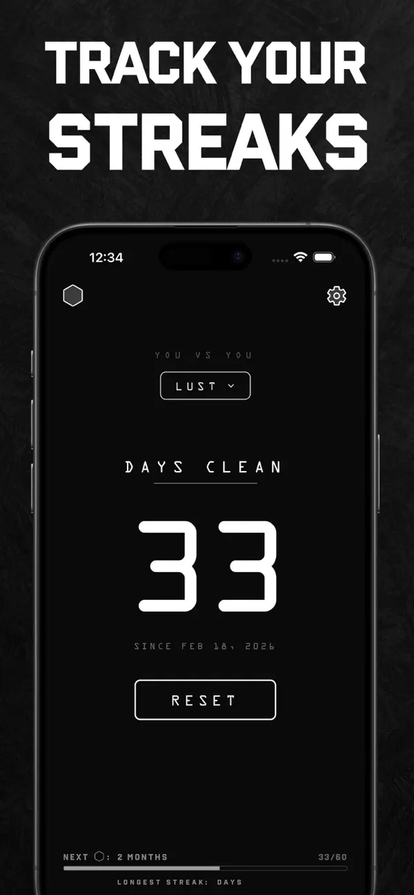 Screenshot #2 pour IRONLOG: Discipline Tracker