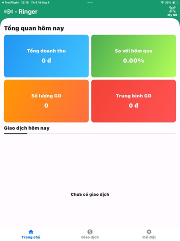 Loa Ringer - thông báo số dư iPad screenshot 1