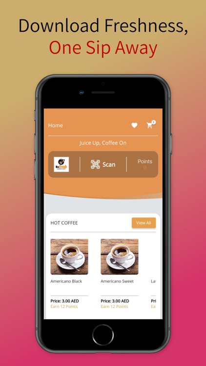 Refresh juice and coffee UAE