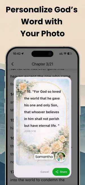 Snap & Share Bible Verse: Amen screenshot 1