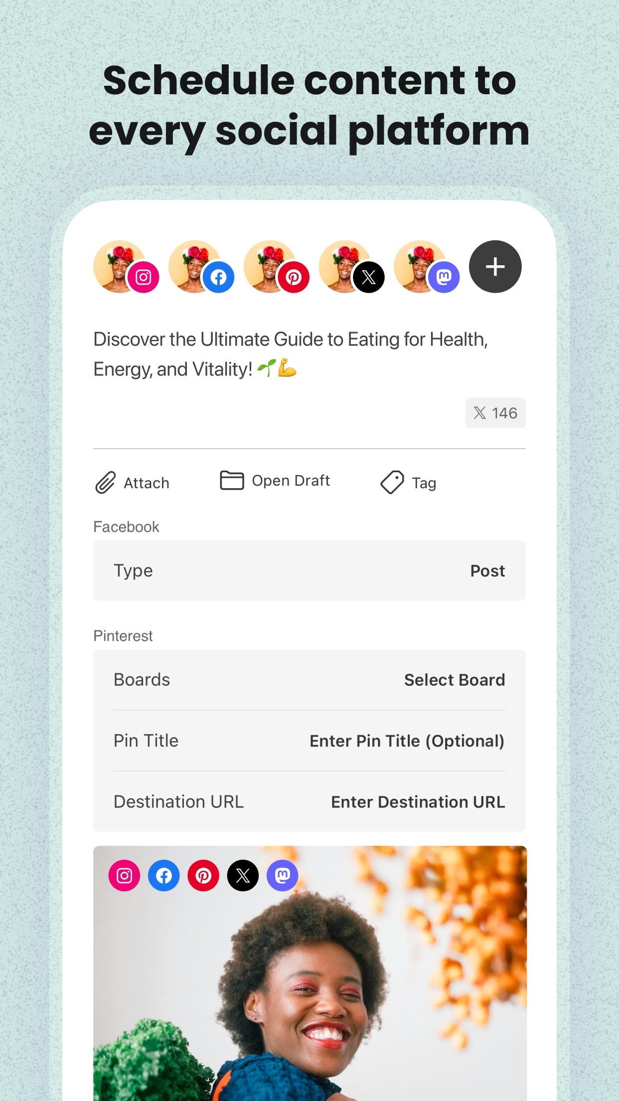 Screenshot do app Buffer: Plan & Schedule Posts