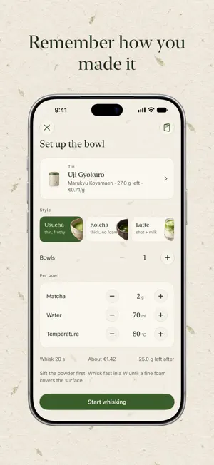 Tama: Matcha Tracker & Recipes screenshot 3