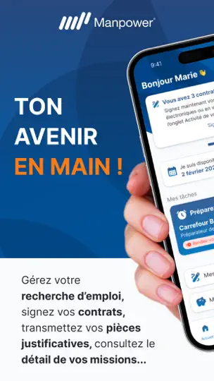 Capture d'écran de Mon Manpower – Offres D’emploi sur iPhone 2