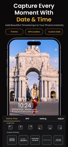 Time Stamp Camera - Date Time iPhone screenshot