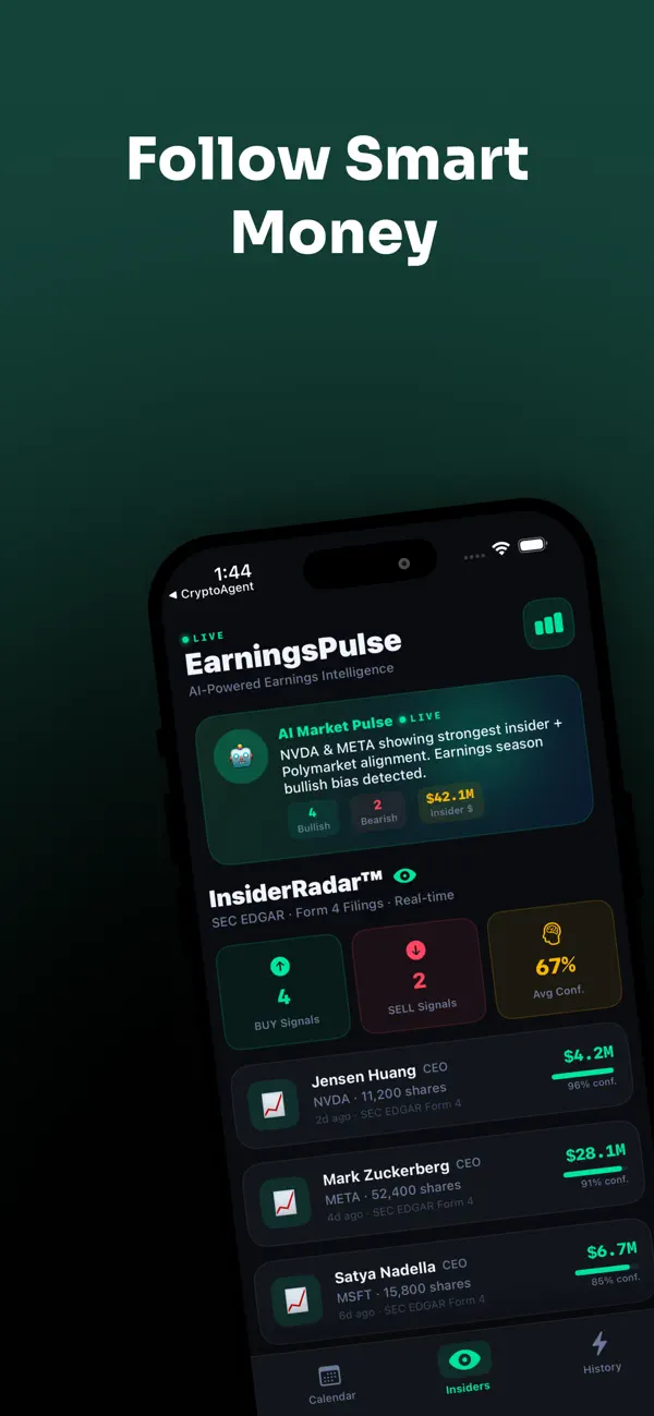 Screenshot #1 pour EarningsPulse: AI Signals
