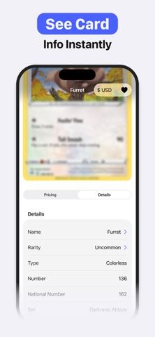 TCG Poké Scanner for Pokemon iPhone screenshot