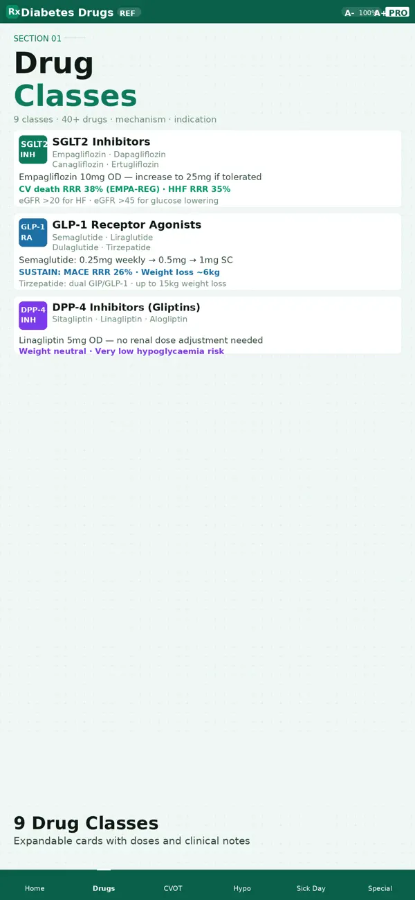 Diabetes Drugs Ref Screenshot 4