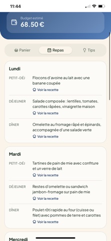 écopanier screenshot