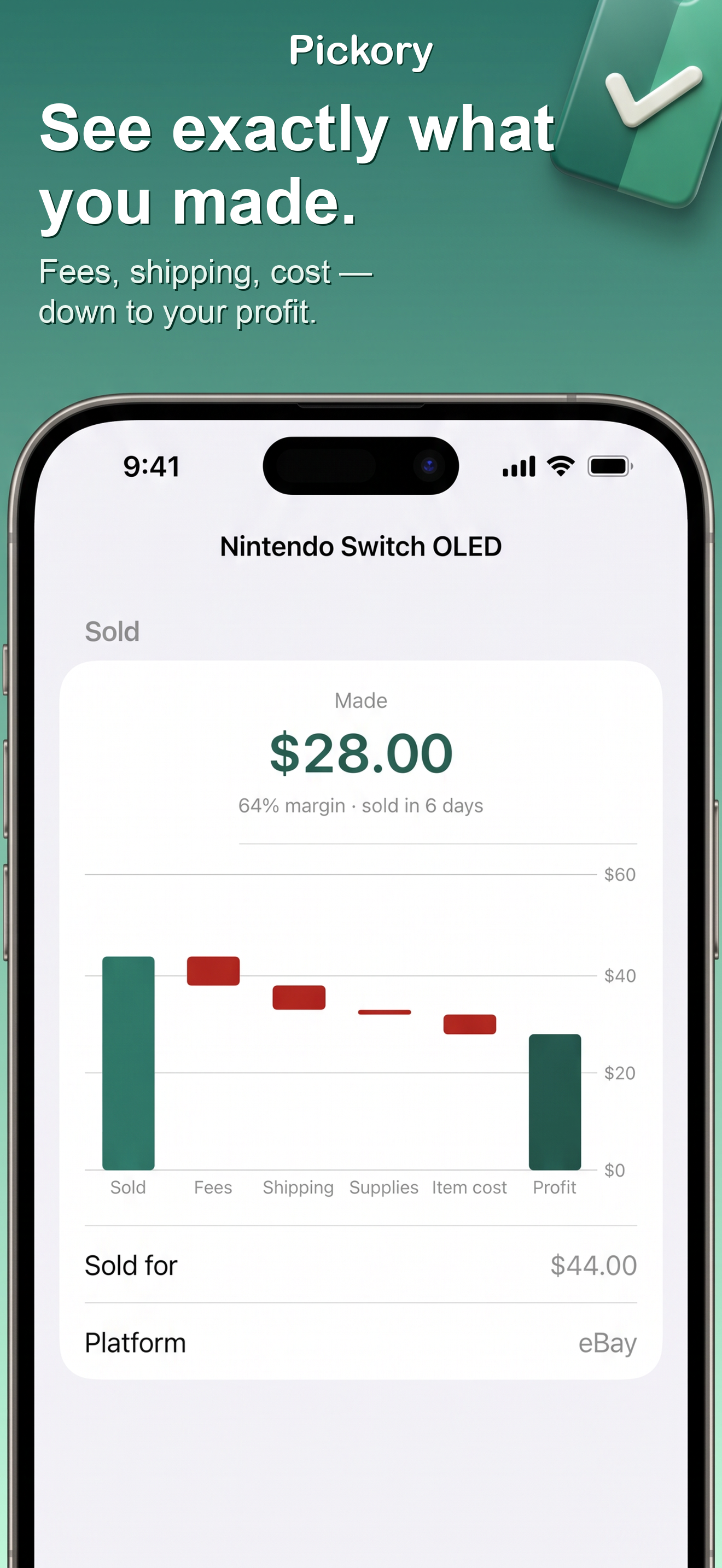 Pickory: Resell Profit Tracker screenshot 5