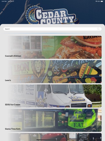 Cedar County Fair iPad screenshot
