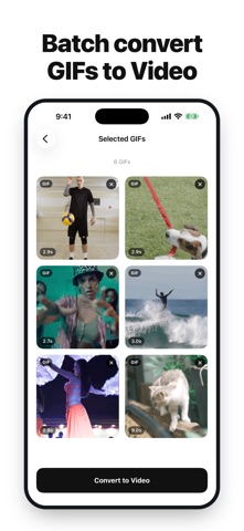 GIF to Video - Convert GIF iPhone screenshot