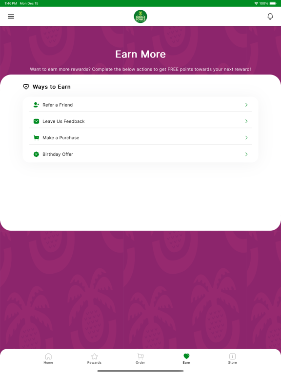 Jungle Bowls iPad screenshot 3 - Food & Drink app