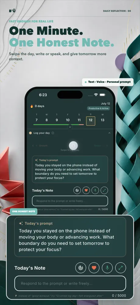 BÜ: Burnout Pattern Journal screenshot 5