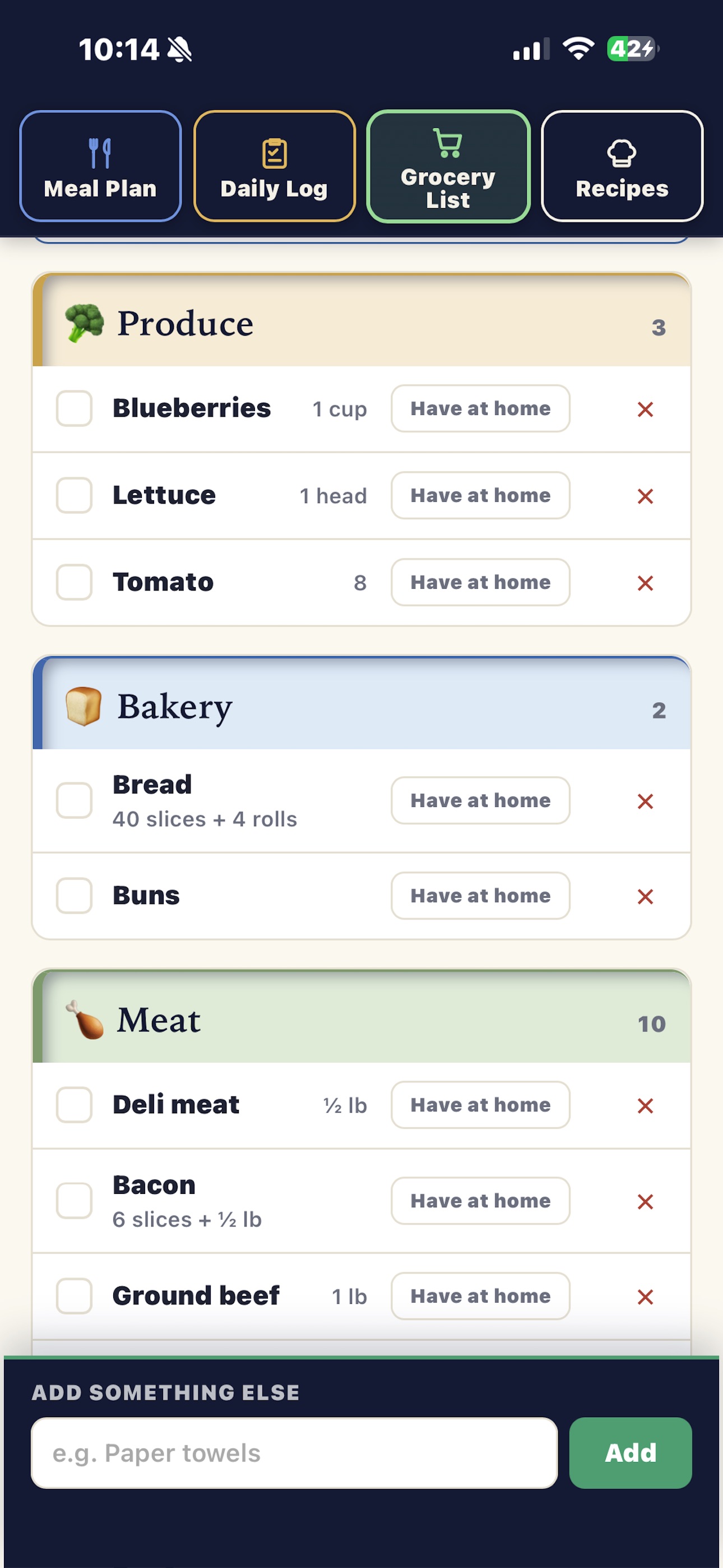Screenshot 4 of Weekly Table