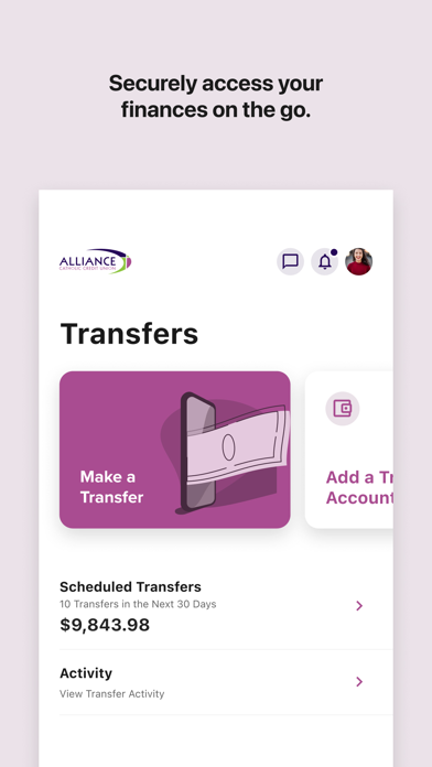 Alliance Catholic Credit Union iPhone screenshot