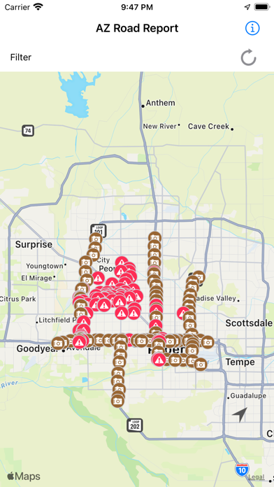 Arizona Road Report Screenshot