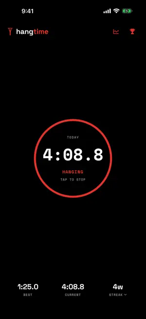 hangtime: auto dead hang timer screenshot 3