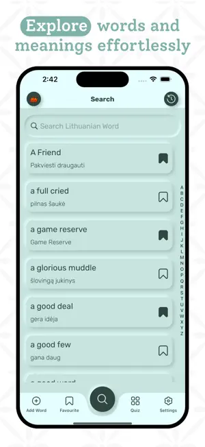 Lithuanian Dictionary screenshot 2