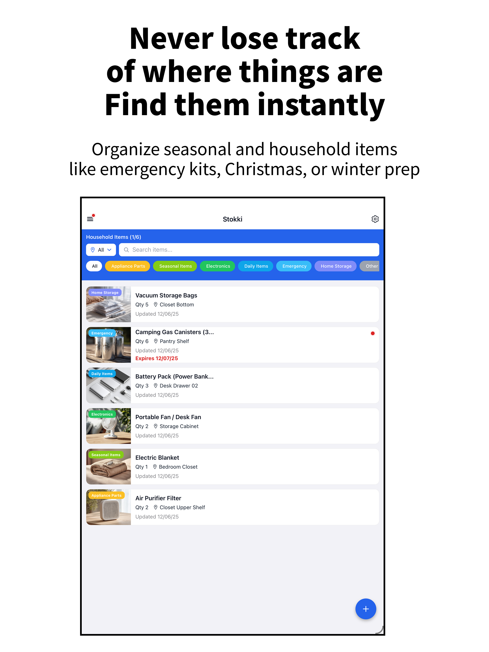 Stokki - Home&Hobby Inventory