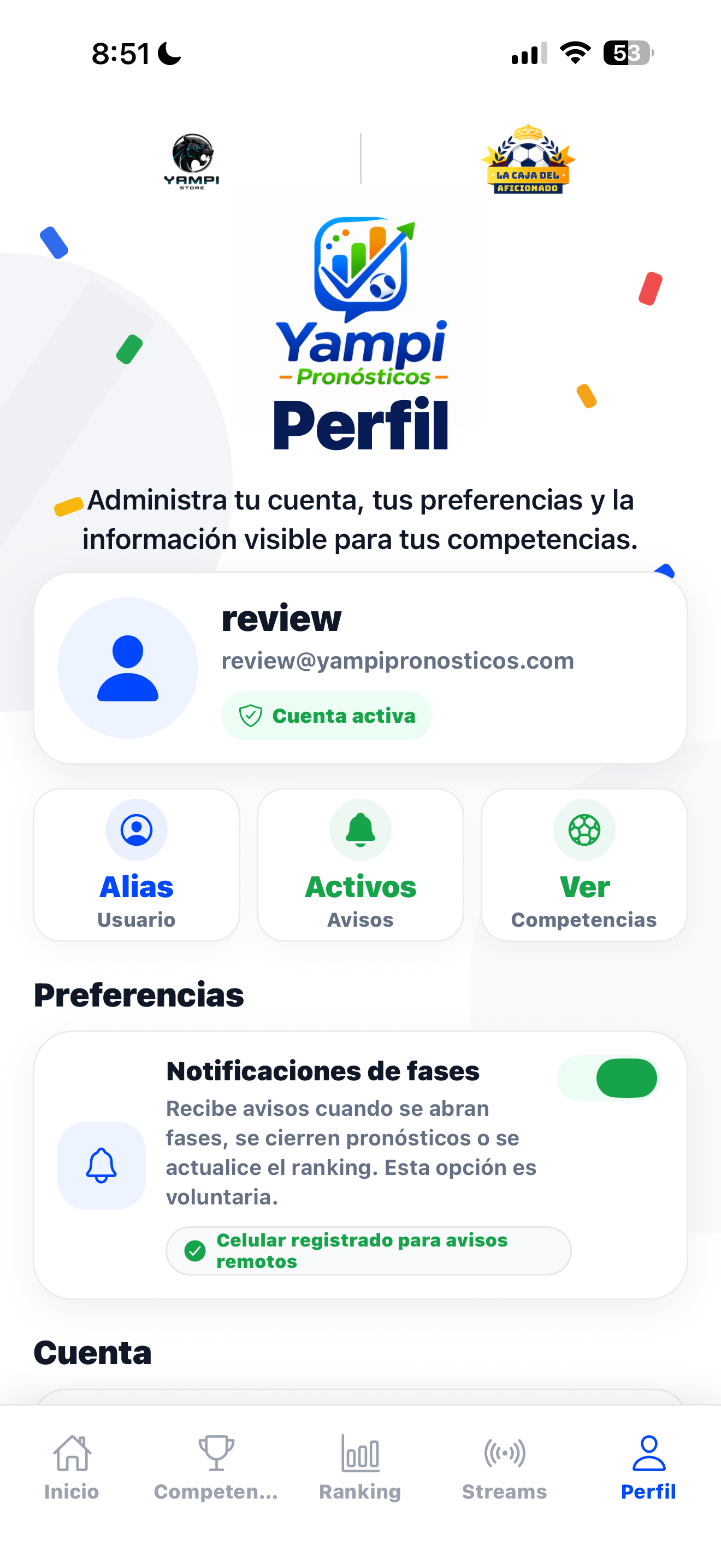 Yampi Pronósticos screenshot 5