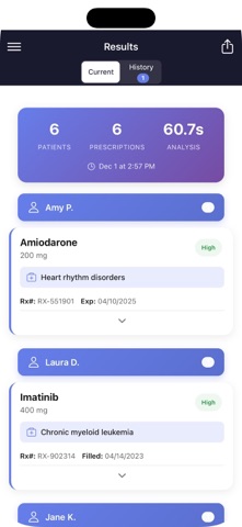 Rx Label Scanner screenshot