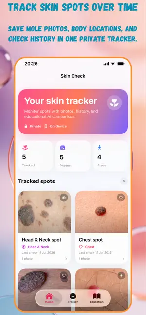 Skin Check: Mole Tracker screenshot 1