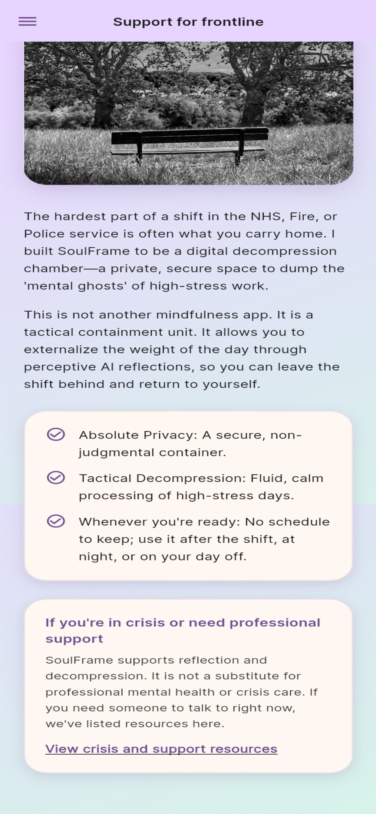 SoulFrame Journal