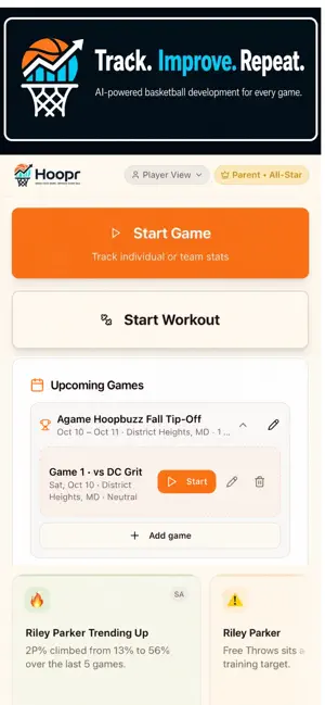 Hoopr: Basketball Intelligence screenshot 1