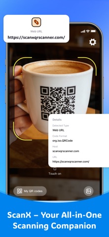 ScanX:QR Code&Barcode Scanner Screenshot 1 of 5