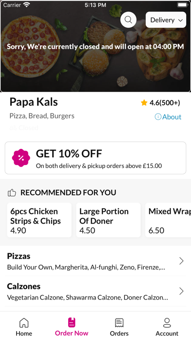 Papa Kals Stockton-on-Tees Screenshot