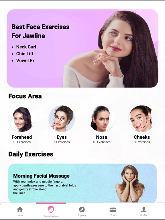 Screenshot #6 pour Face Yoga, Jawline: Facejoy