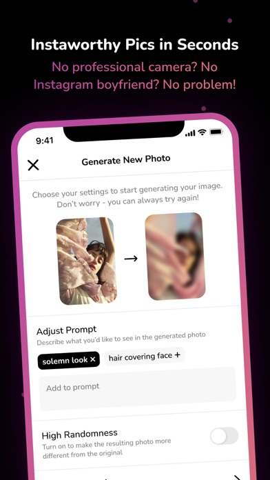 Dreamshot AI - Photo Generator Screenshot
