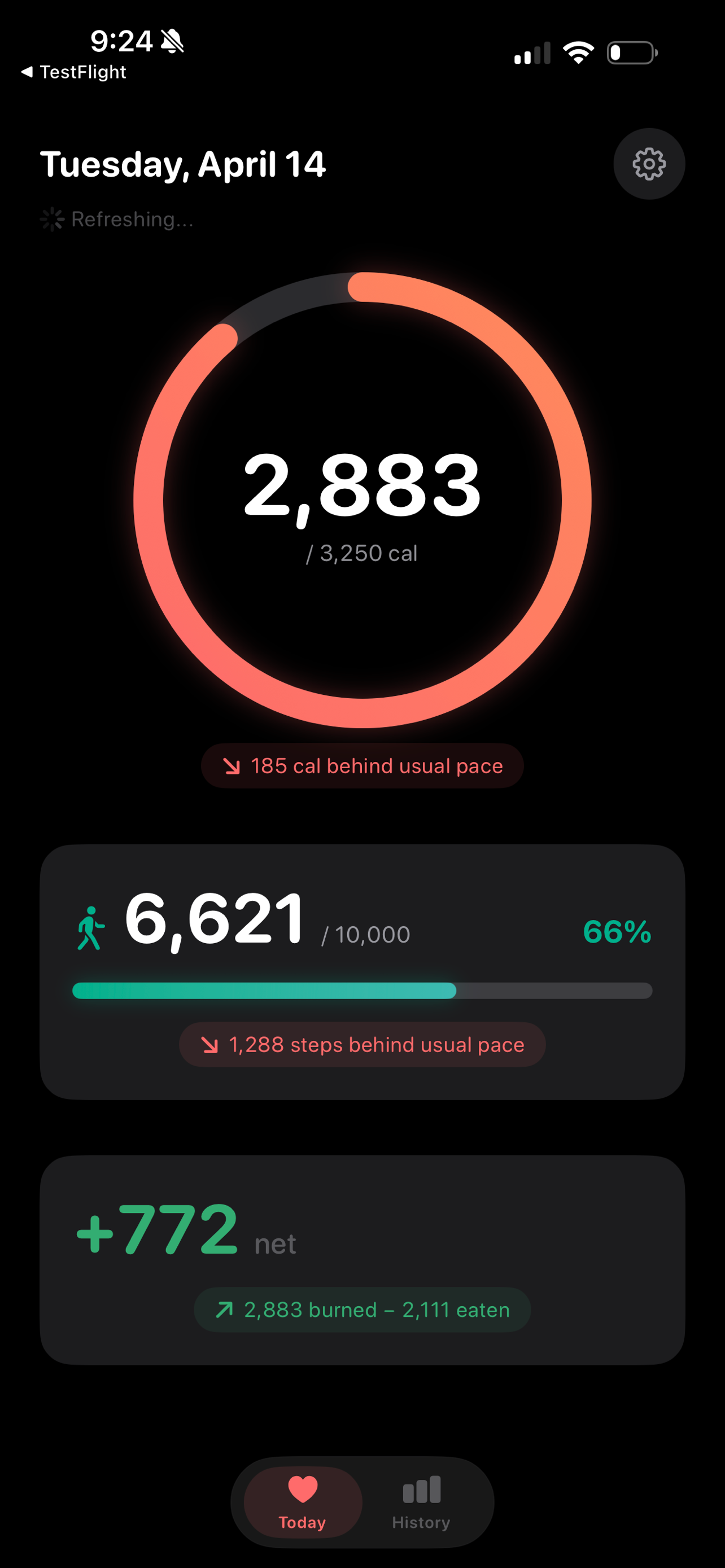 Total Calories - Daily Tracker