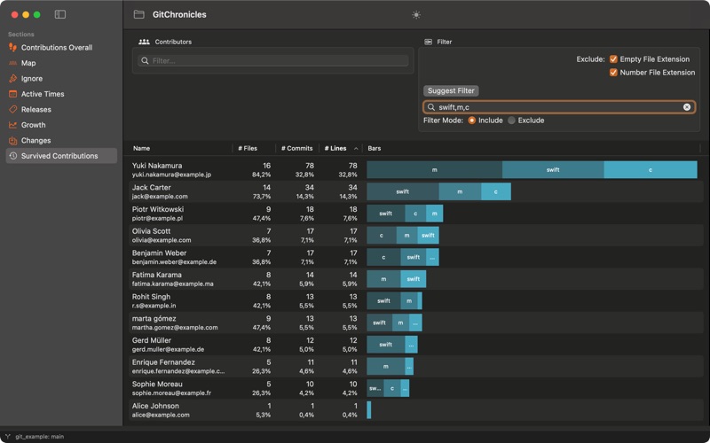 GitChronicles screenshot