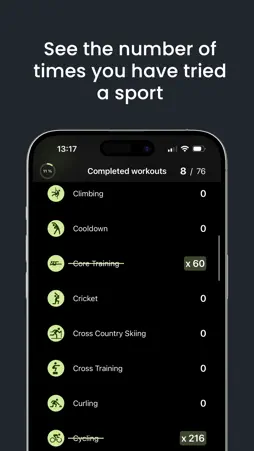 Workouts challenge screenshot 2