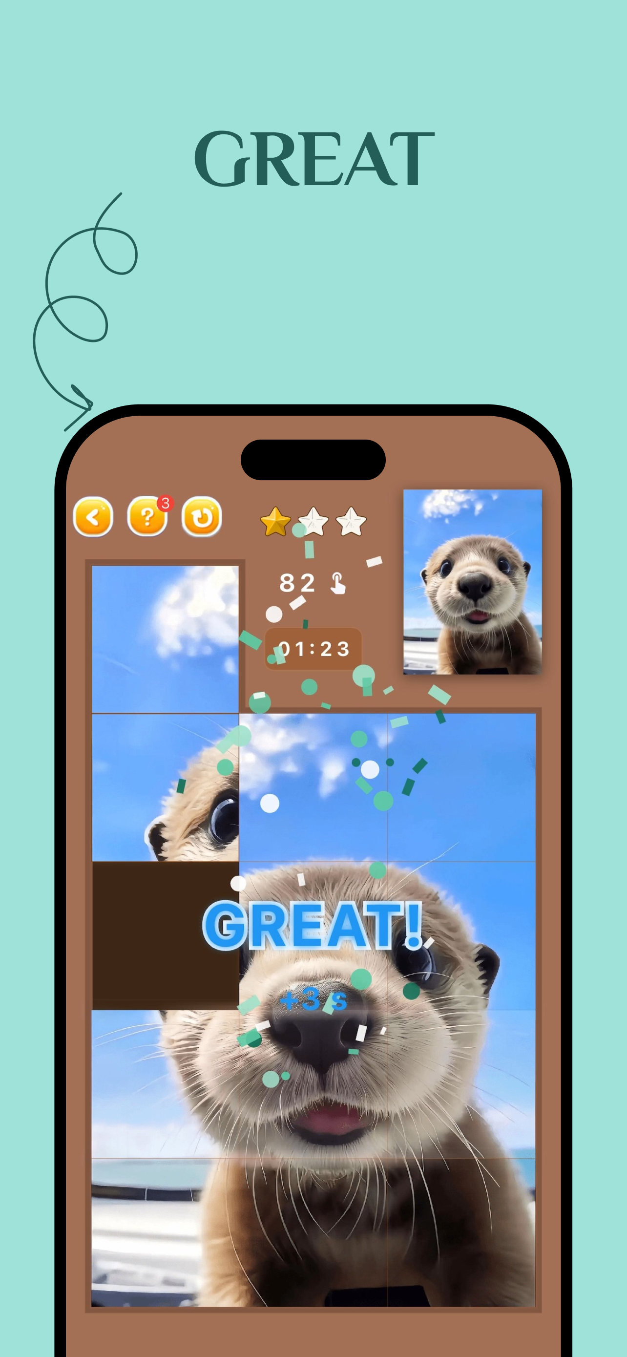 Toon Slide Puzzle AI Art