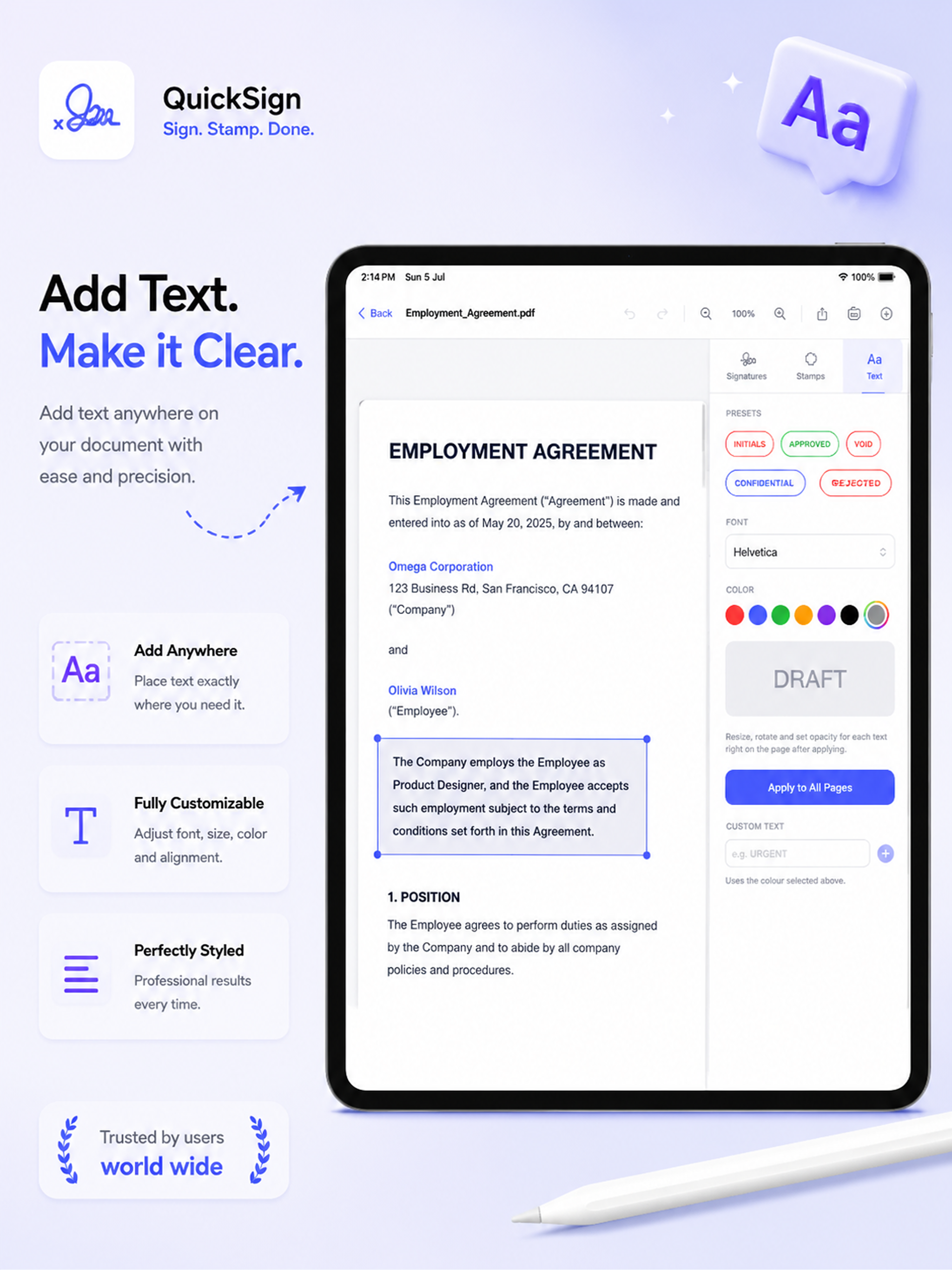 Quick DocSign - Sign PDF eSign screenshot 8