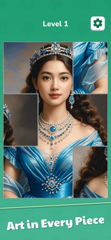 Jigsaw Solitaire Relax Puzzle iPhone screenshot
