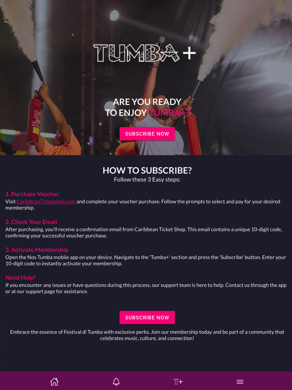 Nos Tumba iPad screenshot 1 - Entertainment app
