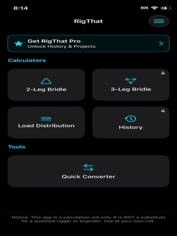 RigThis iPad screenshot