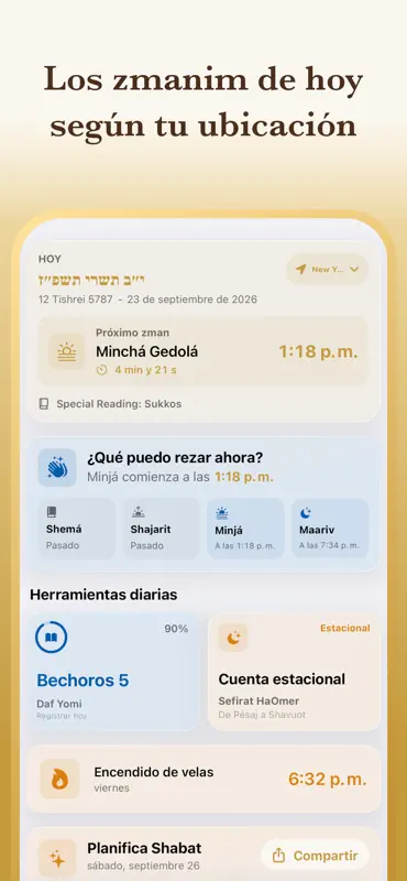 Zmanim: Sidur y Rezos Judíos screenshot 2 of 10