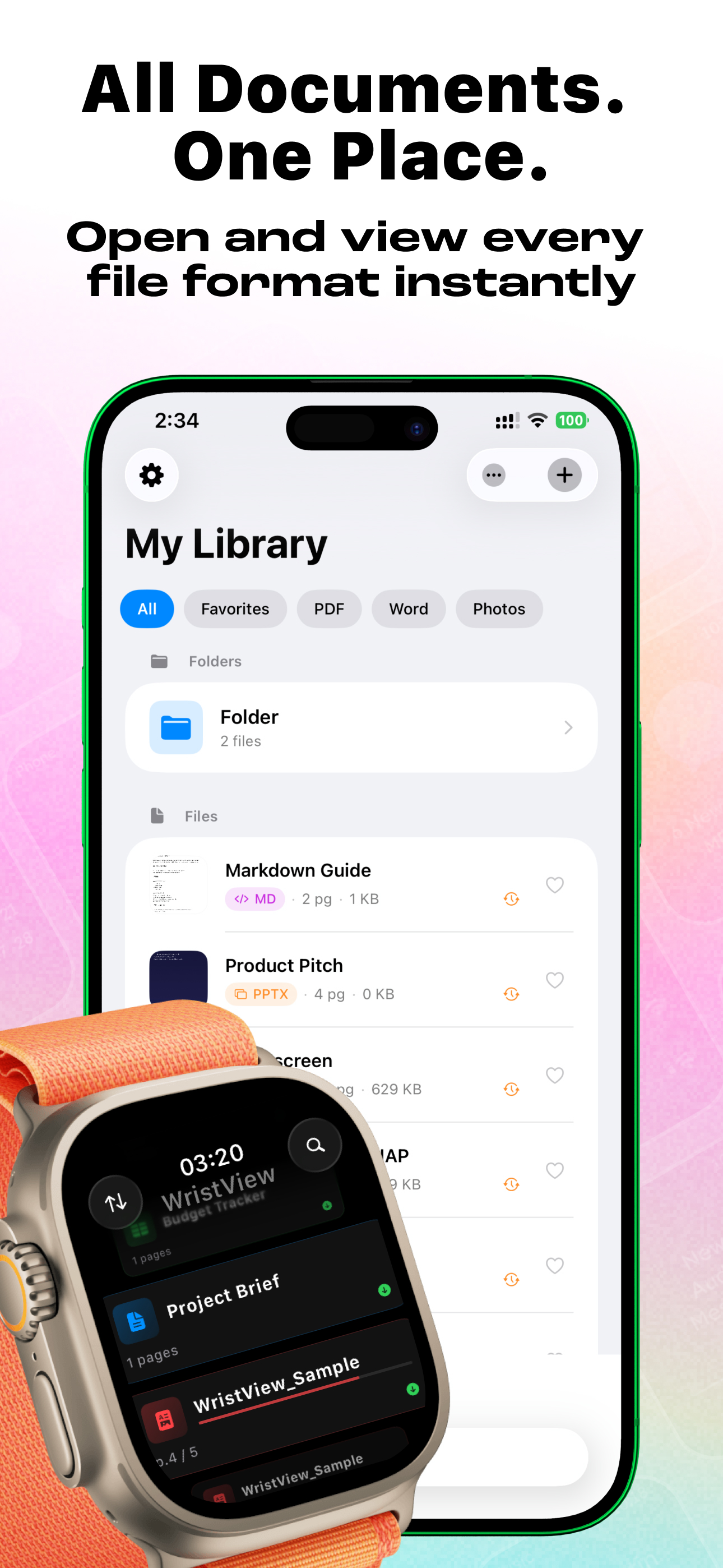 PDF Watch Viewer - WristView